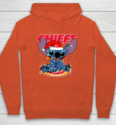 Kansas City Chiefs NFL Football noel stitch Christmas Hoodie 3
