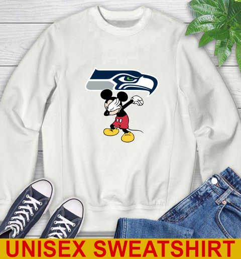 Seattle Seahawks NFL Football Dabbing Mickey Disney Sports Sweatshirt