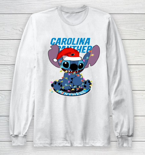 Carolina Panthers NFL Football noel stitch Christmas Long Sleeve T-Shirt