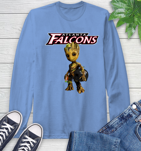 Atlanta Falcons NFL Football Groot Marvel Guardians Of The Galaxy Long Sleeve T-Shirt 11