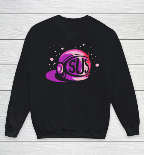 Ah Dont Be Sus Pink Among Us Youth Sweatshirt Tee For Sports