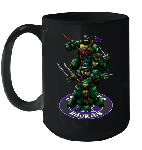 MLB Baseball Colorado Rockies Teenage Mutant Ninja Turtles Shirt Ceramic Mug 15oz 3 MLB Baseball Colorado Rockies Teenage Mutant Ninja Turtles Shirt Ceramic Mug 15oz - Image 3