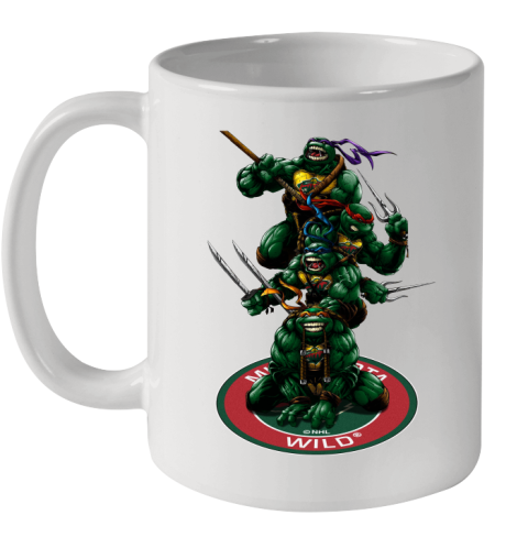 NHL Hockey Minnesota Wild Teenage Mutant Ninja Turtles Shirt Ceramic Mug 11oz