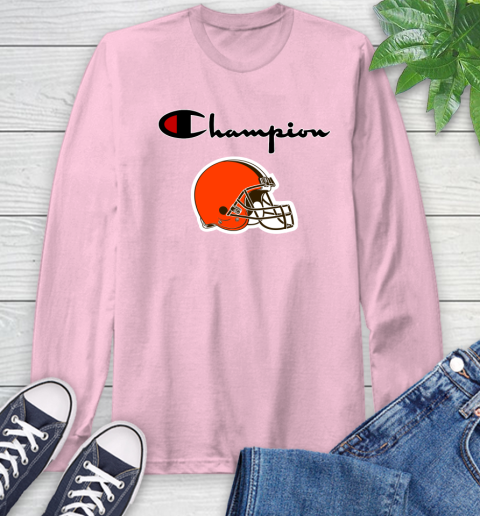 NFL Football Cleveland Browns Champion Shirt Long Sleeve T-Shirt 8