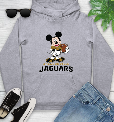 NFL Football Jacksonville Jaguars Cheerful Mickey Mouse Shirt Youth Hoodie 6