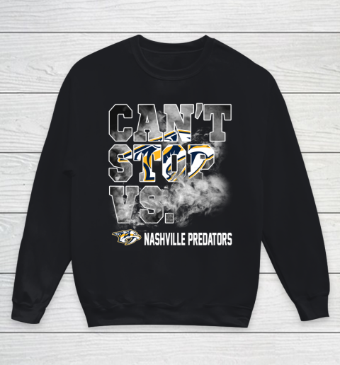 NHL Nashville Predators Hockey Can't Stop Vs Youth Sweatshirt