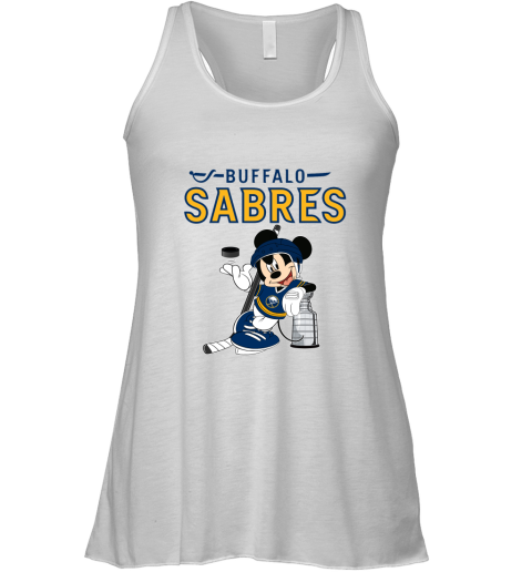 Mickey Buffalo Sabres With The Stanley Cup Hockey NHL Racerback Tank