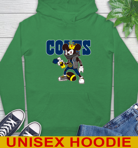 Indianapolis Colts NFL Football Mickey Peace Sign Sports Hoodie 8