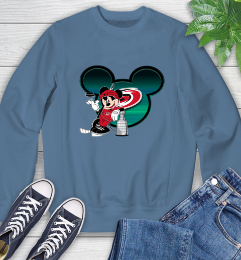 NHL Carolina Hurricanes Stanley Cup Mickey Mouse Disney Hockey T Shirt Sweatshirt 7