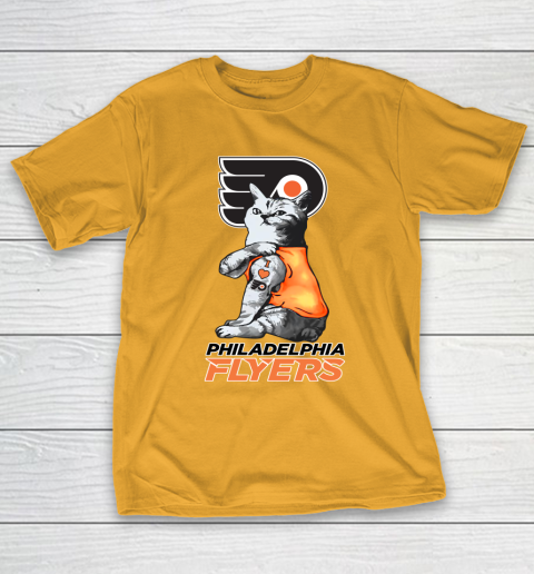 NHL My Cat Loves Philadelphia Flyers Hockey T-Shirt 2
