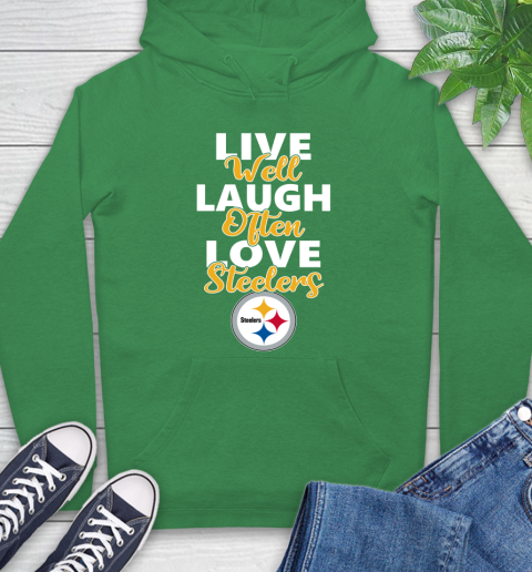 NFL Football Pittsburgh Steelers Live Well Laugh Often Love Shirt Hoodie 9