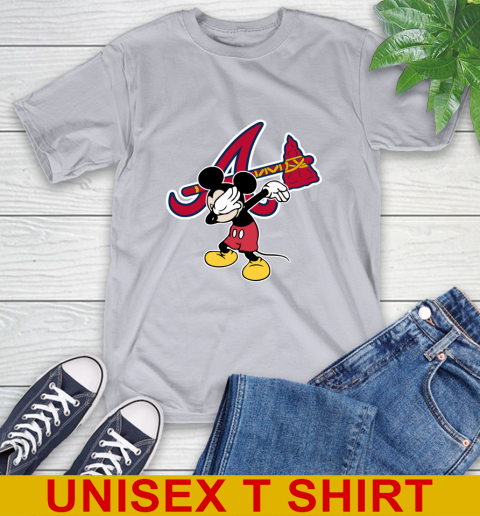 Atlanta Braves MLB Baseball Dabbing Mickey Disney Sports T-Shirt 6