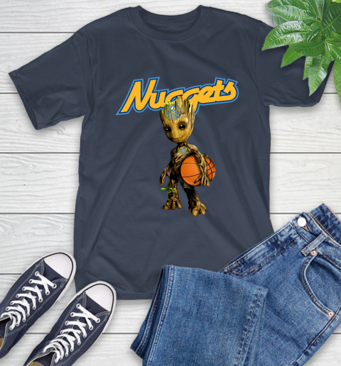 Denver Nuggets NBA Basketball Groot Marvel Guardians Of The Galaxy T-Shirt 4
