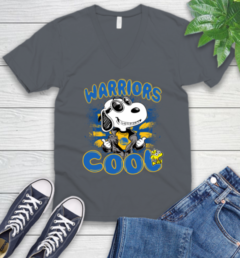 NBA Basketball Golden State Warriors Cool Snoopy Shirt V-Neck T-Shirt 4