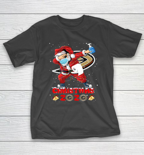 Anaheim Ducks Funny Santa Claus Dabbing Christmas 2020 NHL T-Shirt