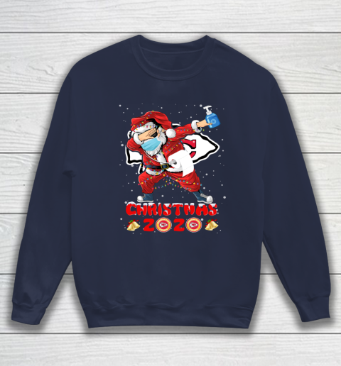 Kansas City Chiefs Funny Santa Claus Dabbing Christmas 2020 NFL Sweatshirt 2