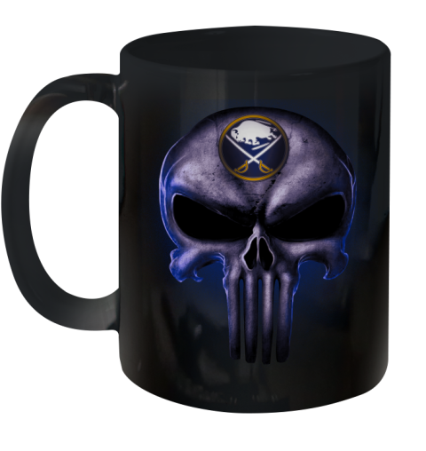 Buffalo Sabres NHL Hockey Punisher Skull Sports Ceramic Mug 11oz