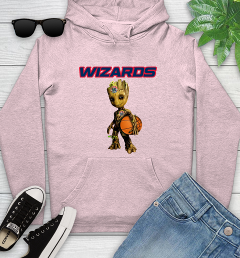 Washington Wizards NBA Basketball Groot Marvel Guardians Of The Galaxy Youth Hoodie 10