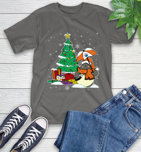 Edmonton Oilers NHL Hockey Cute Tonari No Totoro Christmas Sports T-Shirt 10