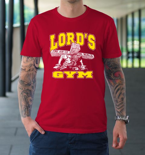 Lords Gym Lord s The Sin Of World Jesus T Shirt Tee For Sports