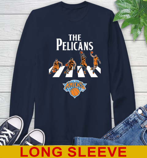 NBA Basketball New York Knicks The Beatles Rock Band Shirt Long Sleeve T-Shirt 3