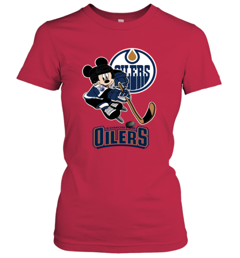 NHL Edmonton Oilers Mickey Mouse Disney Hockey T Shirt Sweatshirt