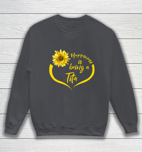 Womens Tita Gift Happiness Is Being A Tita Sweatshirt 4