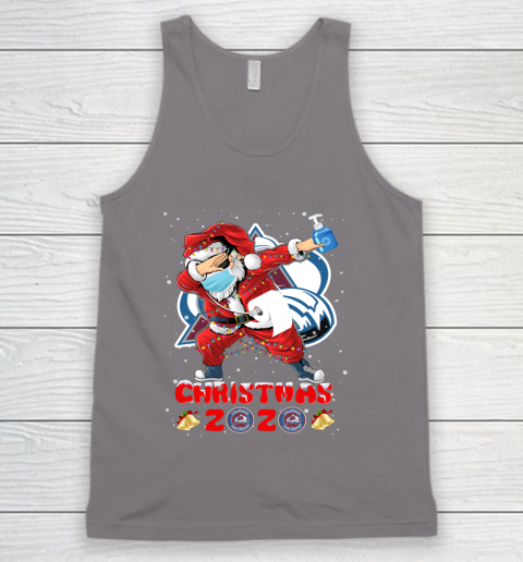 Colorado Avalanche Funny Santa Claus Dabbing Christmas 2020 NHL Tank Top 6
