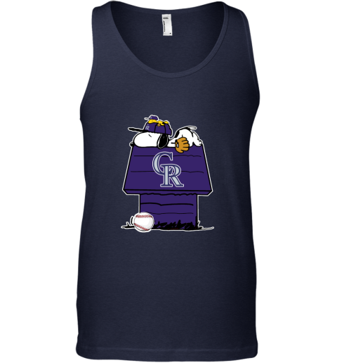 Colorado Rockies Snoopy And Woodstock Resting Together MLB Tank Top