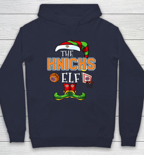 New York Knicks Christmas ELF Funny NBA Hoodie 2
