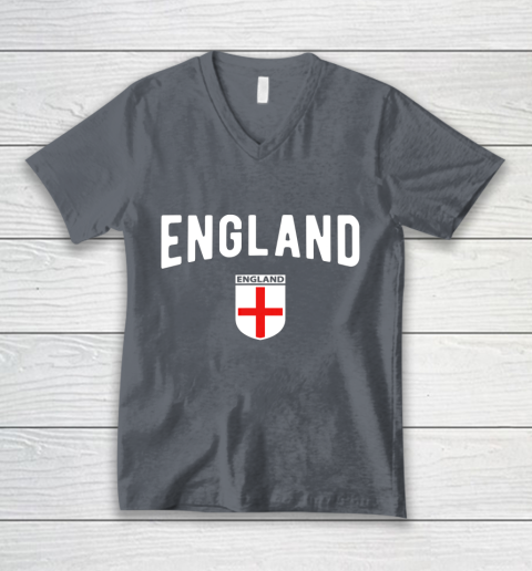 England Soccer Jersey 2021 2022 Football Team V-Neck T-Shirt 4