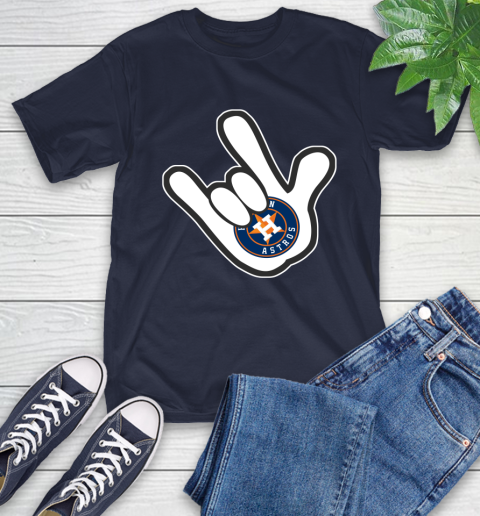 Houston Astros MLB Baseball Mickey Rock Hand Disney T-Shirt 4