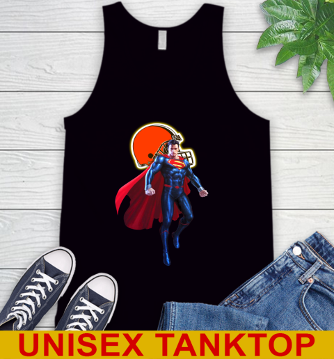 NFL Superman DC Sports Football Cleveland Browns Tank Top 2
