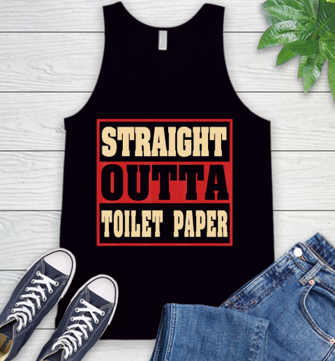 Nurse Shirt Vintage FunnyTP Apparel  Straight Outta Toilet Paper T Shirt Tank Top