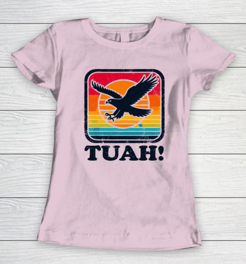 Funny Hawk Tuah Tush Camping Hiking Sarcastic Women's T-Shirt 5