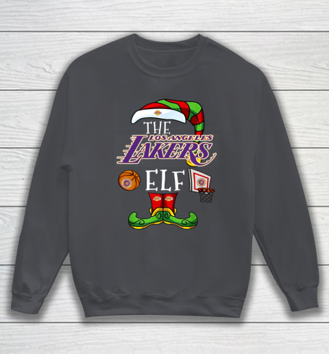 Los Angeles Lakers Christmas ELF Funny NBA Sweatshirt 4