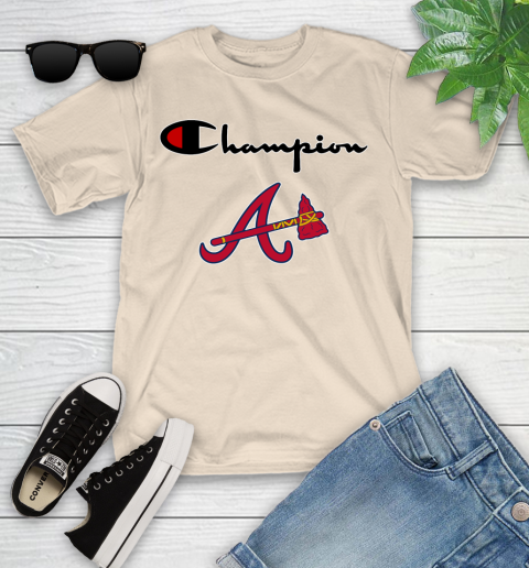 MLB Baseball Atlanta Braves Champion Shirt Youth T-Shirt 9