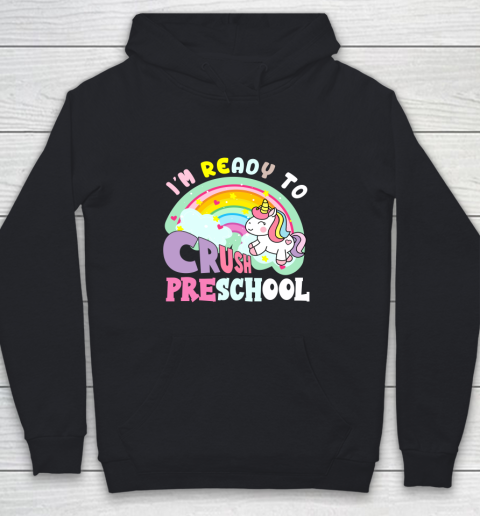 Back to school shirt ready to crush preschool unicorn Youth Hoodie