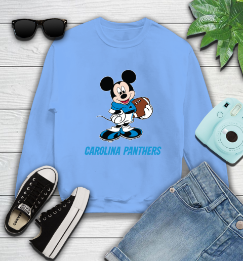 NFL Football Carolina Panthers Cheerful Mickey Mouse Shirt Sweatshirt 11