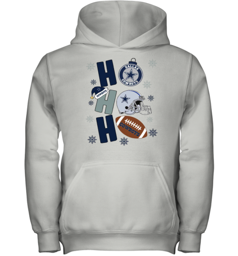 Dallas Cowboys Hohoho Santa Claus Christmas Football NFL Youth Hoodie