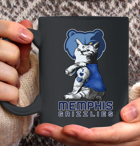 NBA Basketball My Cat Loves Memphis Grizzlies Ceramic Mug 11oz