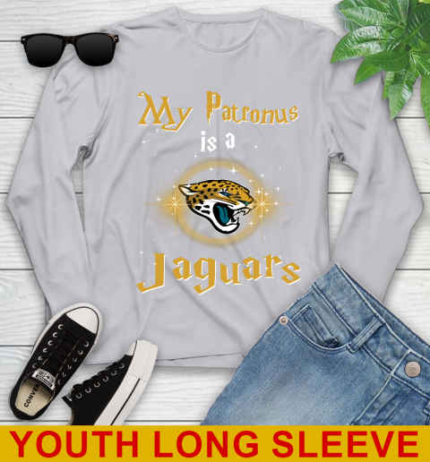 NFL Football Harry Potter My Patronus Is A Jacksonville Jaguars Youth Long Sleeve 5