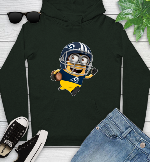NFL Los Angeles Rams Minions Disney Football Sports Youth Hoodie 13