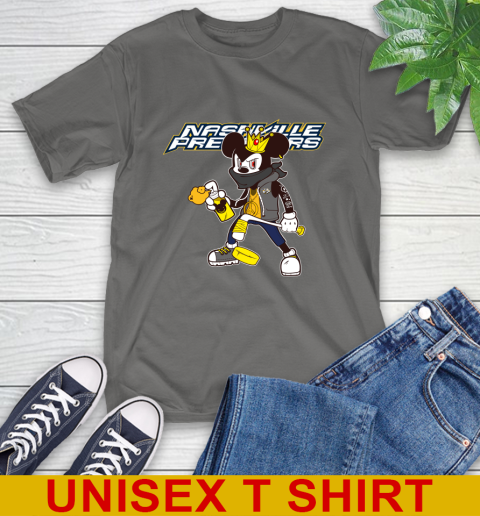 Nashville Predators NHL Hockey Mickey Peace Sign Sports T-Shirt 8