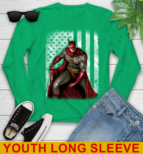 St.Louis Cardinals MLB Baseball Batman DC American Flag Shirt Youth Long Sleeve 7