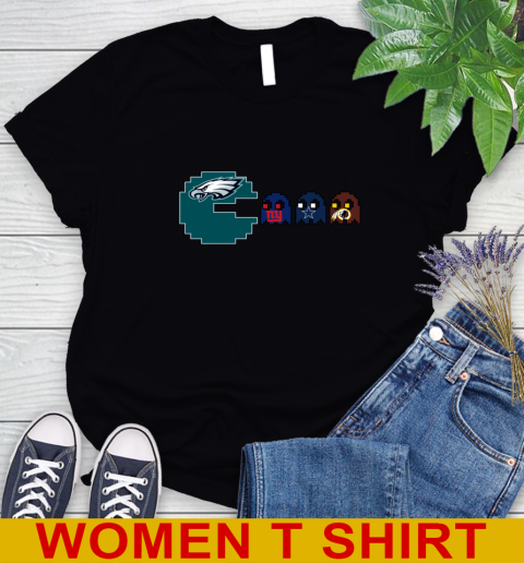 Philadelphia Eagles NFL Football Pac Man Champion Women's T-Shirt 2