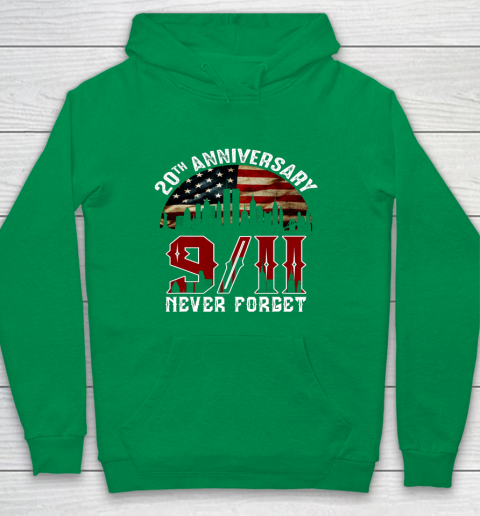 Never Forget 9 11 20th Anniversary Patriot Day 2021 Youth Hoodie 4