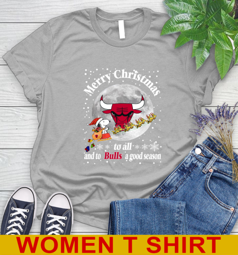 Chicago Bulls Merry Christmas To All And To Bulls A Good Season NBA Basketball Sports Women's T-Shirt 5