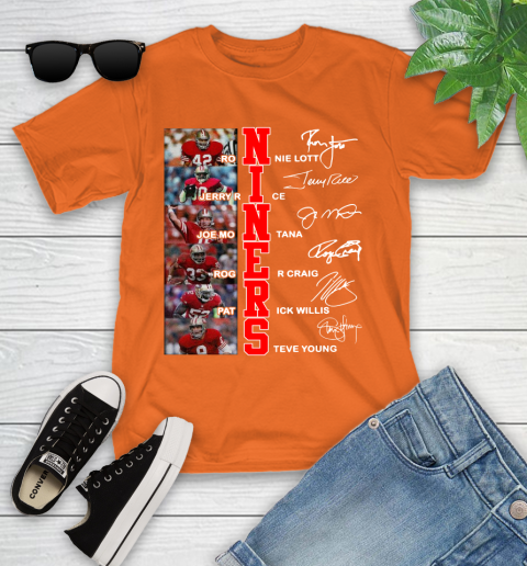 Niners Player Name And Signature San Francisco 49ers Shirts 101