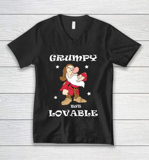 Grumpy But Lovable Christmas Dwaft V-Neck T-Shirt